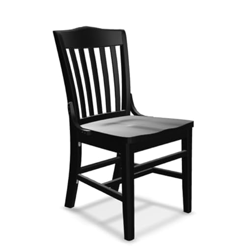 Glownary School House Chair, Beechwood, Slat Back, Traditional Style, Indoor,