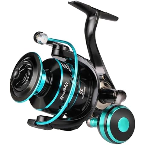 Sougayilang Spinning Reels Light Weight Ultra Smooth Powerful Fishing Reels Blue 2000 Cover