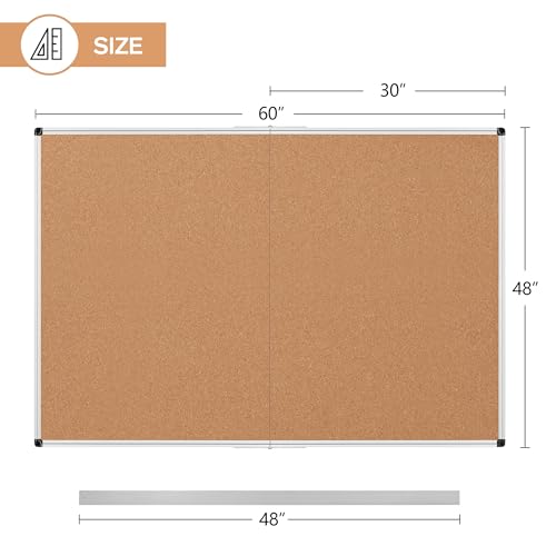 Board2By CORKB6048 Extra Large Cork Bulletin Board 60 Inch X 48" thumb #2