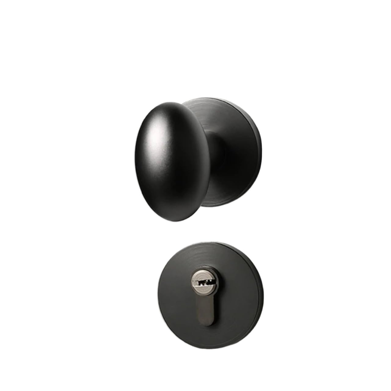 Aluminum Alloy Split Hardware Accessories Indoor Silent Door Lock with Keys 1Pcs(4_45MM)