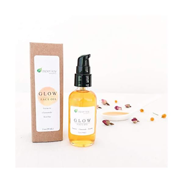 Glow-Turmeric-Rosehip-Face-Oil-Natural-Organic-Face-Moisturizer-with-Turmeric-and-Chamomile-Facial-Serum-2-oz Glow - Turmeric & Rosehip Face Oil, Natural & Organic Face Moisturizer with Turmeric and Chamomile - Facial Serum - 2 oz