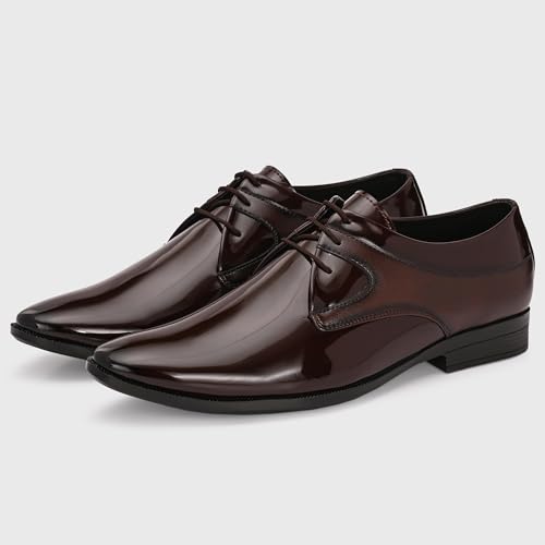 Image of Centrino Men's Formal Lace-Up Shoes | Soft & Comfortable Formal Shoe| Stylish-Looking Footwear (9358)