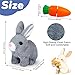 Sunshine smile Hüpfendes Kaninchen,Sprechender Hasen,Hasen Kuscheltiere Klein, Interaktives Kaninchen Haustier,Elektronisches Plüschhase mit Geräusche Macht