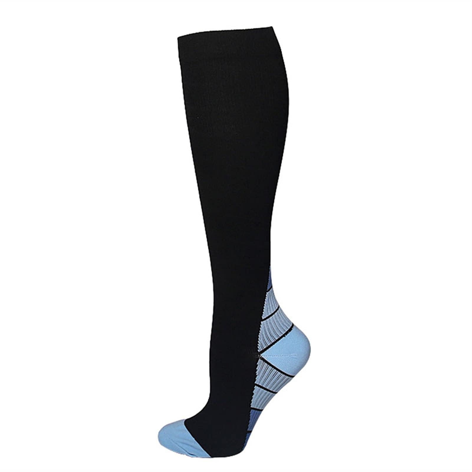 Deporte Compresión Calcetines Medias Hombres Mujeres Atheltic Fitness Sock for Marathon Running Football