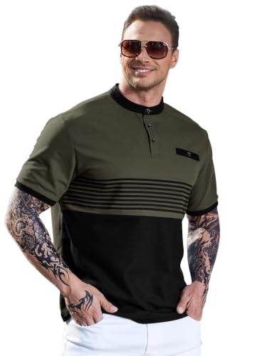 Image of EYEBOGLER Polo T-Shirt for Men || Half Sleeves Neck Polos Men's T-Shirt || Striped Polo || Packs Also Available