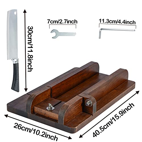 Wood Soap Cutter Adjustable Soap Cutting Tool With Size Scale For Diy Handmade Soap Loaf Cheese Butter Candle Making (Wood) #TOP3