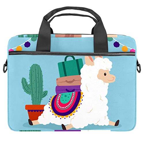 Sacoche ordinateur bandoulière 13.3 14.5 pouces housse pc portable lama bleu