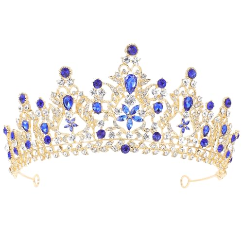 Tiara de novia con cristales y diadema de aleación TOYANDONA para bodas