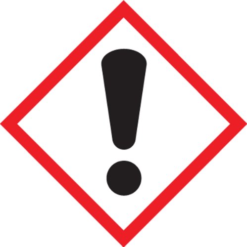 Etiquetas de advertencia GHS Accuform de 2x2 pulgadas para marcar envases químicos con seguridad