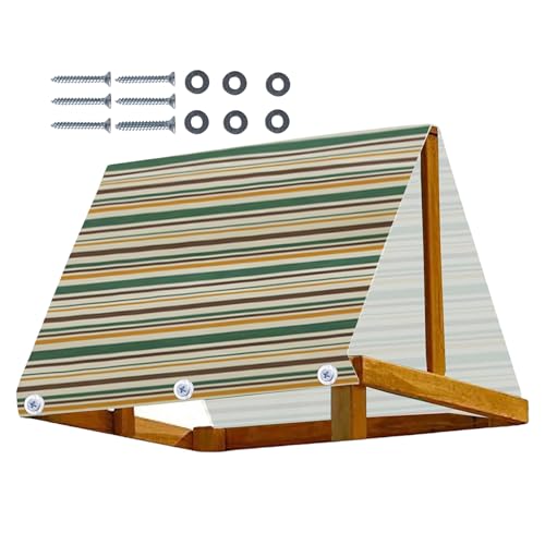 Juego de juegos y equipo Playground, cubierta de columpio para exteriores, resistente al agua, resistente al agua, accesorios de pérgola ligera y transpirable para cenador, pérgola, vela sombra