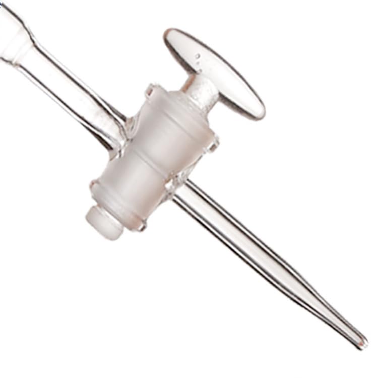 Bureta de Vidrio Clase A con Llave de PTFE, 5-100ml, Schellbach/Ámbar/Claro – Herramienta de Titulación Profesional(Brown PTFE 50ml)
