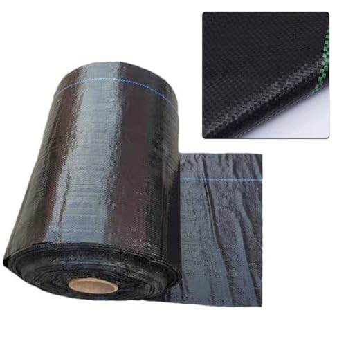 Malla antihierbas de polipropileno negro 3 x 5 m permeable para cubierta de suelo 3