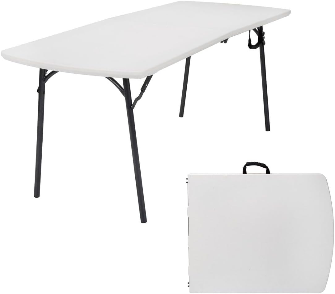 CoscoProducts Diamond Series 300 lb. Weight Capacity Folding Table, 6' X 30", White