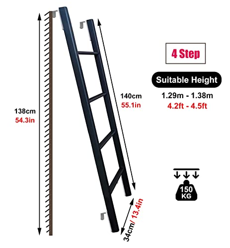 Escalera para casas rodantes de 140 cm: ideal para literas de viaje en familia 3