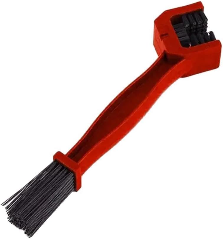Chain Clean Brush Gear Grunge Brush Cleaner Compatible with Bicycles, Motorcycles, and Similar (CCB-001)(Red)