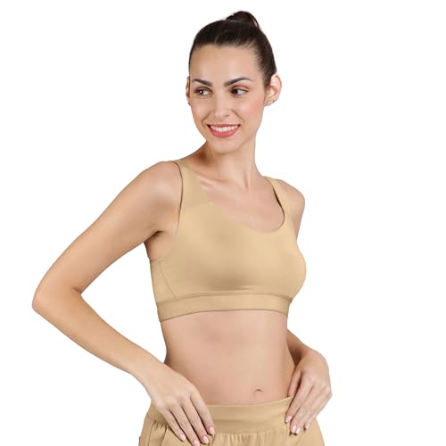 Image of Amante Non Padded Non-Wired Full Coverage Low Impact Elements Sports Bra