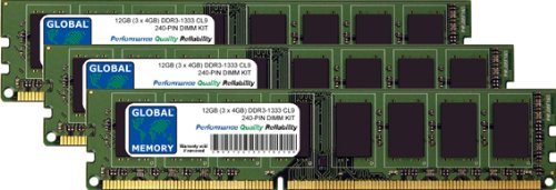 RAM DDR3 1333MHz 12Go Kit PC3-10600 pour booster un ordinateur de bureau