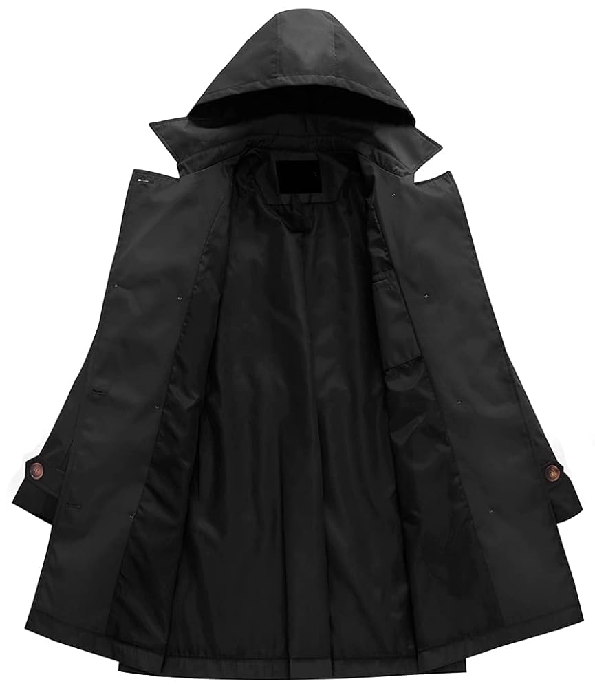louren♡ volume flare trench coat Women's Bgsd Nicole Waterproof Hooded Fit & Flare Trench Coat