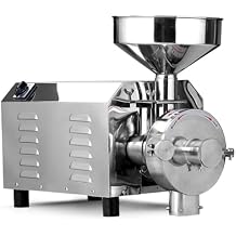 Electric Grain Grinder, 20 200 Mesh Commercial Spice Grinder, Speed 1500r/min, Capacity 30 70kg/h, for Spices Coffee Beans Corn Herb Pepper