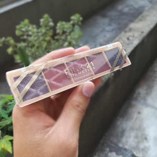 Paleta de sombras Eyeshadow pallet maquiagem Pink 21 5 cores de sombras cores Matte e Cintilante Tex