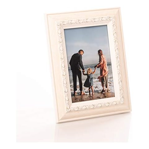 Baroque Style Classic Photo Frame - Perfect Size for 4x6 (10x15 cm) Pictures | Use Wall Mounted or Free Standing to Perfectly Fit Your Home | Photoframe for Cherished Memories Cover