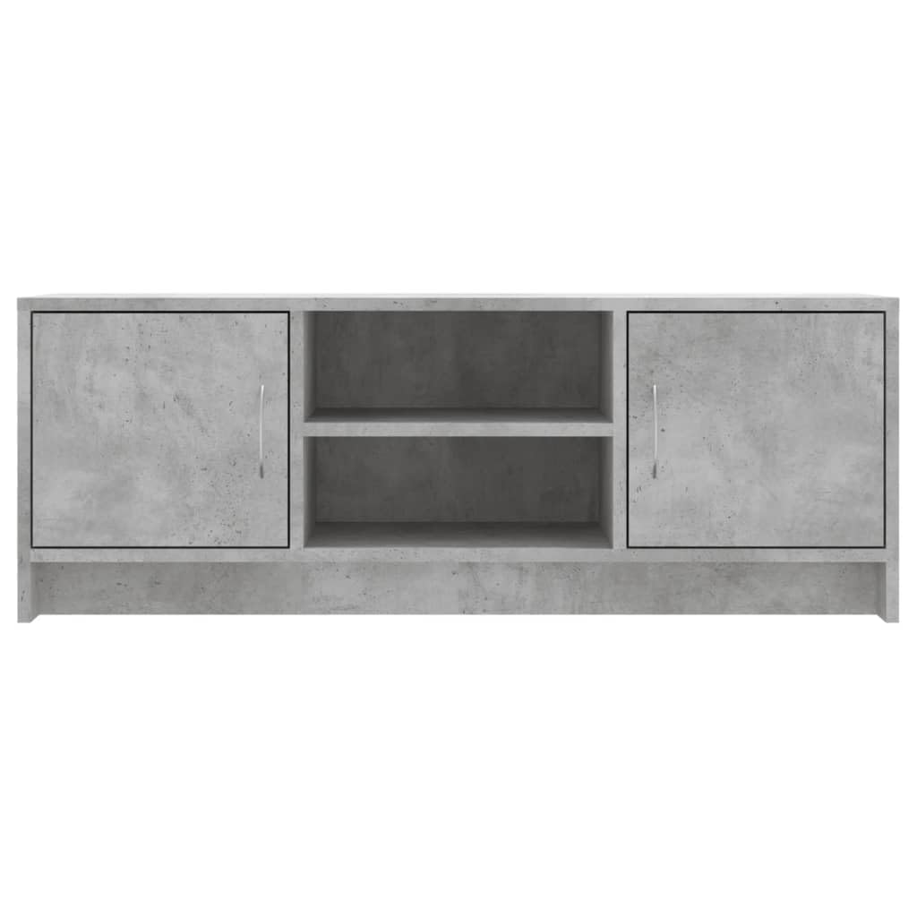 vidaXL Meuble TV Gris béton 102x30x37,5 cm Bois d'ingénierie