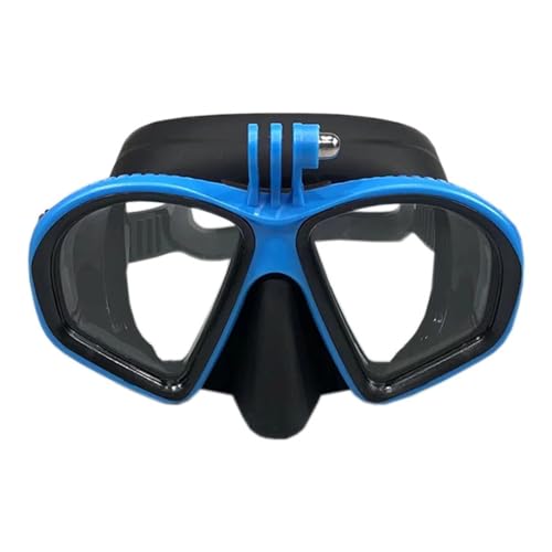 JKELPV Kit de de Buceo Máscara de Buceo, Traje de Snorkel, Falda de Silicona para Adultos, Gafas, máscara de Buceo Buceo(Blue)