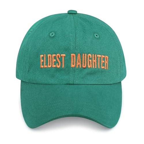 in My Showgirl Era Embroidered Trucker Eldest Daughter Tour Concert Inspired Outfit Match Hat for Fans Gift Women Men (US Alpha One Size ELDEST Daughter)