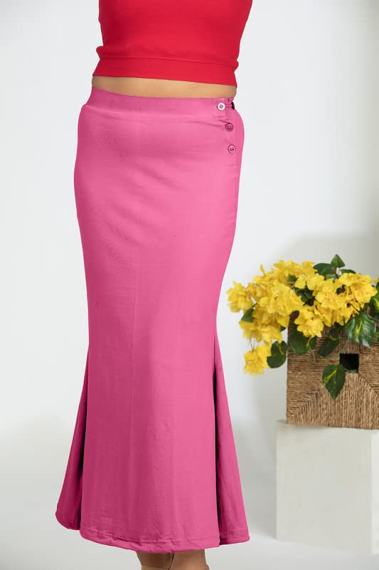 Image of Premium Cotton Saree Shapewear for Women Cotton Fishcut Saree Shapewear, Petticoat, Skirt for Women, Shapers for Womens Sarees