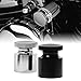 HIYOYO Chrome Motorcycle Choke Knob Cover Universal for Harley Davidson Sportster Softail Dyna Electra Glide, Honda, Kawasaki, Ya-maha