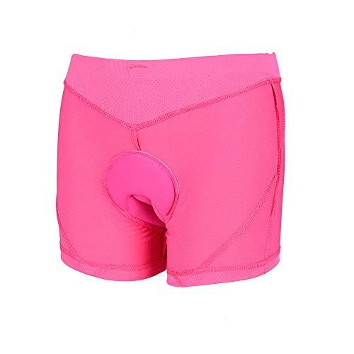 Ever Fairy Short de cyclisme unisexe en gel de silice UPF 50 + absorption des chocs et séchage rapide - Rose - XXL Cover
