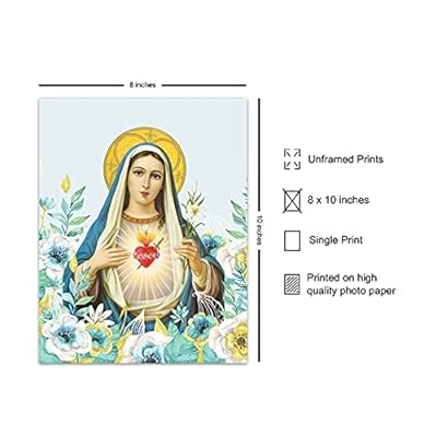 KERAXL Virgin Mary Poster The Marias Picture Virgen De Guadalupe Tra