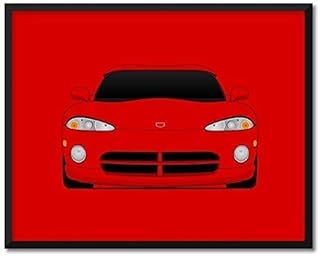 CUSTOMIZABLE COLOR: Dodge Viper SR I (1991-1995) 1st Generation Inspired Poster Print Wall Art Decor Handmade (Unframed)