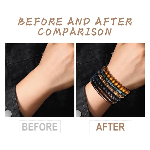 Gothic Bracelet Adjustable Punk Braided Leather Multilayer Grunge Set Bracelets Emo Metal Cuff Wrap Bangles Meaningful Gift4