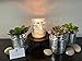 Hosley Set of 2 Pillar or LED Candle Holder 5 inch Diameter Gift for Farmhouse Weddings or can be Used for Aromatherapy and Spa O5
