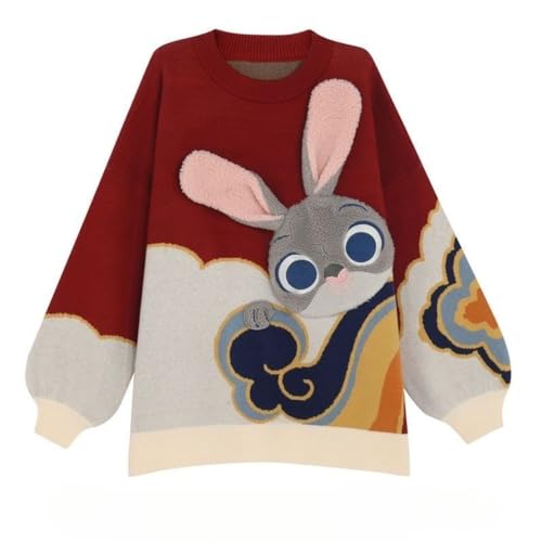 [ARKETHONEY] ジュディ ニック ズートピア カーディガン ボレロ パーカー セーター トップス スウエットパーカー トレーナー メンズ レディース 厚い かわいい 長袖 原宿風 秋 冬 柔らかい 男女兼用 キャラクター グッズ (S)