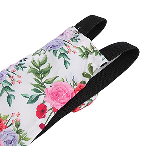 Reusable Chicken Diapers for Hens Ducks, Geese, Washable Poultry Nappy with Peony Print, Bird Diaper with Bow - Image 3