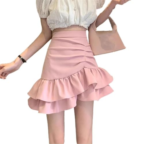 Women's Adjustable Waist Wool Pleated Skirt High Waisted Slim2