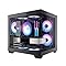 ATX Mid-Tower Gaming PC Behuizing Met Geïnstalleerde PWM ARGB Ventilators En Panoramaglas