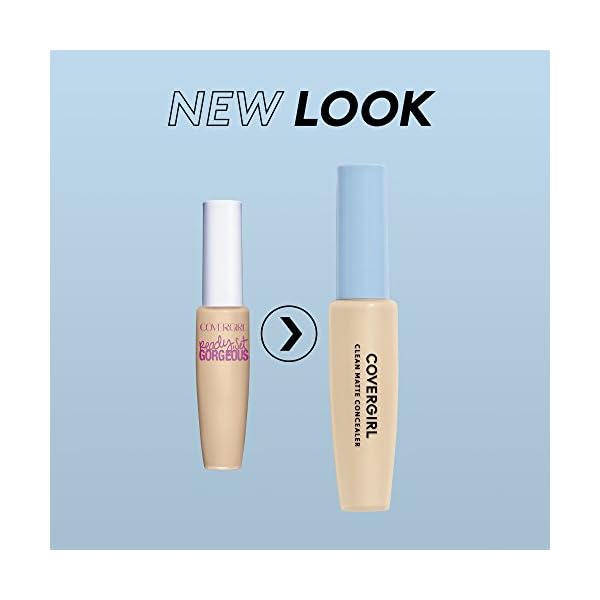 COVERGIRL-Ready-Set-Gorgeous-Fresh-Complexion-Concealer-Fair-105110-037-oz-Packaging-May-Vary COVERGIRL - Clean Matte Concealer, Oil-Free, Lightweight Formula, Blendable, Natural-Looking Coverage, 100% Cruelty-Free