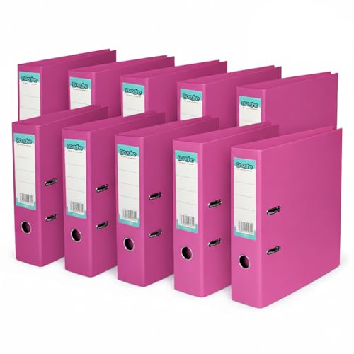 Classeurs à levier A4 fuchsia pour égayer votre bureau à la maison ou à l'école