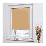 ourdeco Mini-Rollo Thermobeschichtung, 045 x 150 apricot, verdunkelnd