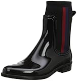 Tommy Hilfiger Knitted Rain Boot, Stivaletti Donna, Nero (Black 990), 42 EU