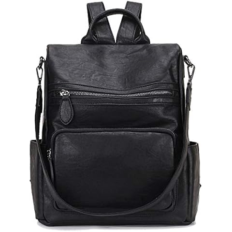 RAVUO Anti-theft PU Leather Backpack Purse Cover
