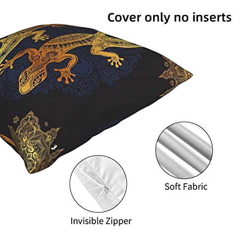 Ewmar Gecko Lizards Throw Pillow Covers Cushion Decorative Pillowcases For Sofa Couch Living Room Outdoor Home Decor #TOP4