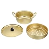 TOGEVAL Olla de Vapor Multifuncional de Aluminio 18 CM Olla para Cocinar Sopa y Vaporera Doméstica Pequeña Utensilios de Cocina Saludables para Uso Familiar