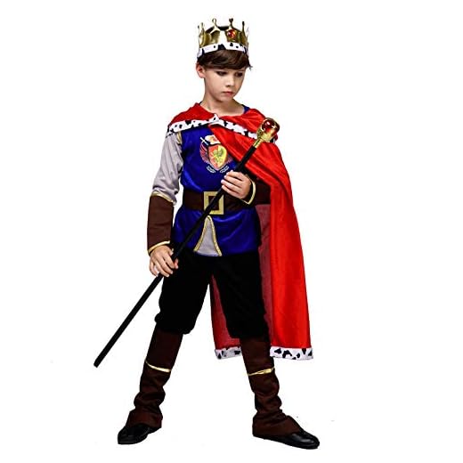 SEA HARE Disfraz de Rey Medieval Niño (L:10-12 años)