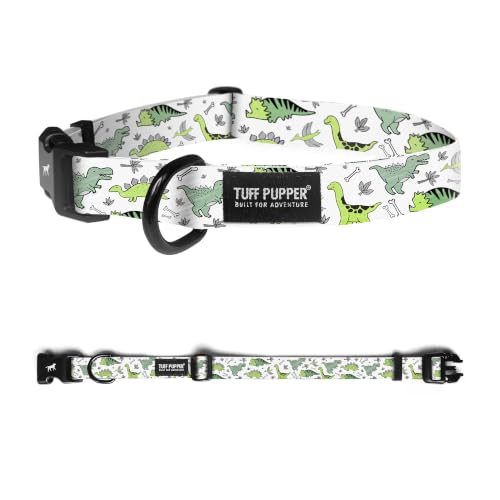 Image of Tuff Pupper Premium Adjustable Dog Collar, Stylish Pattern Collars Designed in USA, Quick Release Buckle, Primitive Paleo Large (1 Inch Wide x 18-26 Inch Neck)