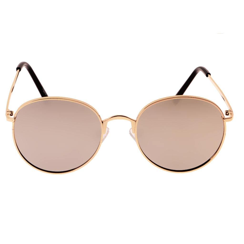 LOSA Fashion Round Frame Women Men Color Lens Outdoor Diving Sunglasses Eyewear 4