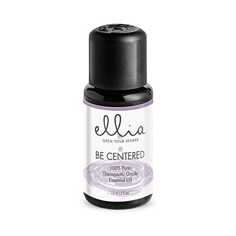 Ellia Be Centered Essential Oil Blend with a Spiced Citrus Focus, and Enticing Combination of Calming Aromas. For use with an Essential Oil Diffuser, 15ml Cover